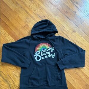 Spooky Scary Sunday black Hoodie Size Smal